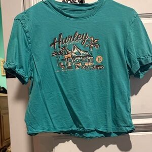 Hurley Teal Crew Neck Tee